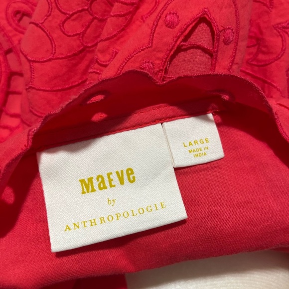 Anthropologie Coral Lace Eyelet Camisole - Picture 4 of 6